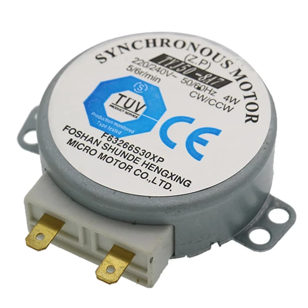 AC 220-240V 4W 6RPM 48mm Dia Micro Synchronous Motor for Warm Air Blower 50/60Hz CW/CCW TYJ50-8A7 Microwave Oven Tray Motor