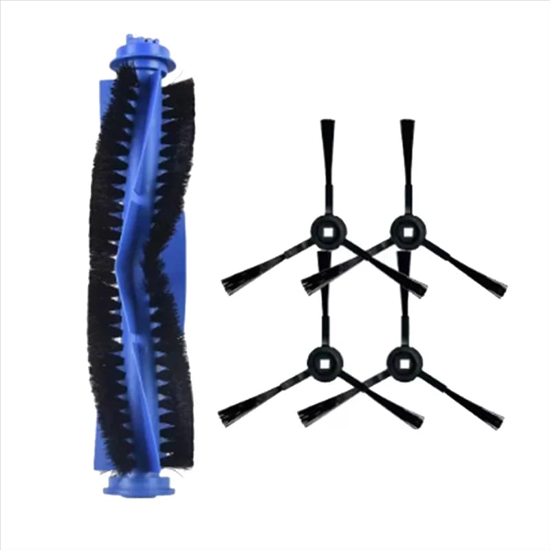 For Robovac L35/L35 Hybrid Robot Vacuum Cleaner Cleaning Replacement Parts 4Pcs Side Brush+1Pc Main Brush