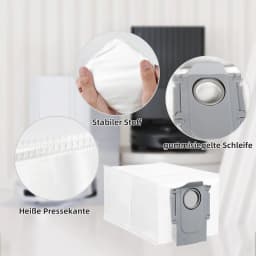 Vacuum Cleaner Bags for Roborock Saros 10R / Q Revo/Qrevo Pro/Qrevo MaxV/Qrevo Curv/Qrevo Master / S8 MaxV Ultra / S8 Max Ultra