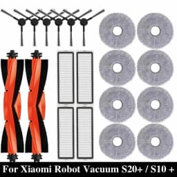 For Xiaomi Robot Vacuum S20+ / S10 Plus / B108GL / B105 Parts Accessories Main Side Brush Hepa Filter Mop Cloth Replacement