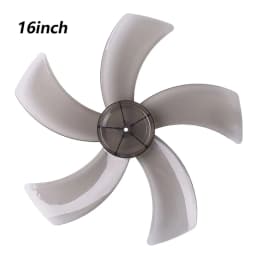 1pc 16Inch Fan Blade Five Leaves Blade With Nut Cover Household Plastic Leave For Stand Fan Desk Fan General Replacement Accesso