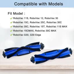 Rolling Brush Compatible with Eufy RoboVac 11S, 30C, G30, 30, 11S MAX, 30C MAX, 15T, 15C, 12, 35C, 15C MAX, G30, G30 Edge Roboti