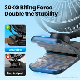 TOPK Mini Portable Clip on Fan,USB Desk Fan,3 Speeds Quiet Wind 720° Rotate Personal Electric Fan,Standing Fans for Room Home
