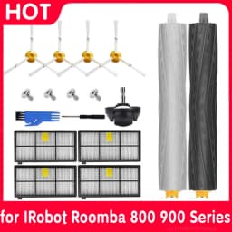 For iRobot Roomba Parts Kit Series 800 860 865 866 870 871 880 885 886 890 900 960 966 980 Main Side Brush Hepa Filter Dust Bag