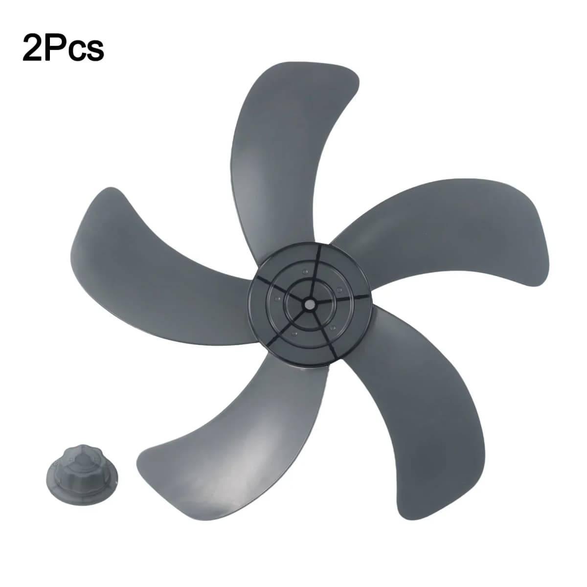 1pc 16'' Fan Blade 5 Leaves With Nut Cover For Pedestal Fan Table Home Improvement Electric Equipment Accessories