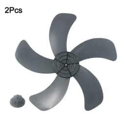 1pc 16'' Fan Blade 5 Leaves With Nut Cover For Pedestal Fan Table Home Improvement Electric Equipment Accessories