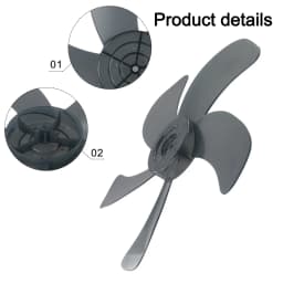 1pc 16'' Fan Blade 5 Leaves With Nut Cover For Pedestal Fan Table Home Improvement Electric Equipment Accessories
