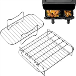 ABWM-Baketron Air Fryer Rack,Cooking Grate For Tefal EY9018 5.2/3.1 L For Tower T17099 Salter EK5729 9L,Airfryer Accessories