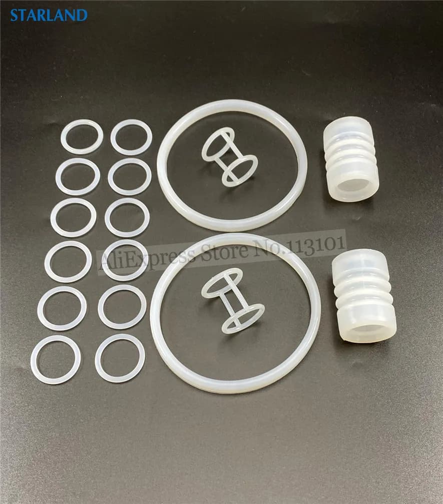 18 Pieces Silicone Sealing Rings Combo Backup Ring Fittings BQL Ice Cream Makers Soft Serve Machines Spare Parts Replacements