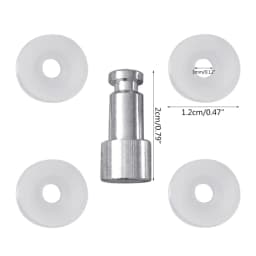 5pcs Universal Replacement Floater And Sealer For Kitchen Pressure Cooker 1 Float for Valve + 4 Sealing Washers, Easy to Install