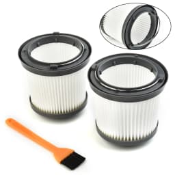 2x Vacuum Cleaner Filter For Black & Decker Dustbuster Pivot PD1820LF PV1210 Washable Cleaner Fliters With Brush