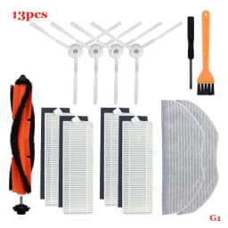 For Xiaomi Mijia G1 MJSTG1 Robot Vacuum Parts Essential Main Rolling Brush Side Brush Hepa Filter Mop Cloth Water Tank Dust Box