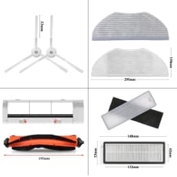 For Xiaomi Mijia G1 MJSTG1 Robot Vacuum Parts Essential Main Rolling Brush Side Brush Hepa Filter Mop Cloth Water Tank Dust Box