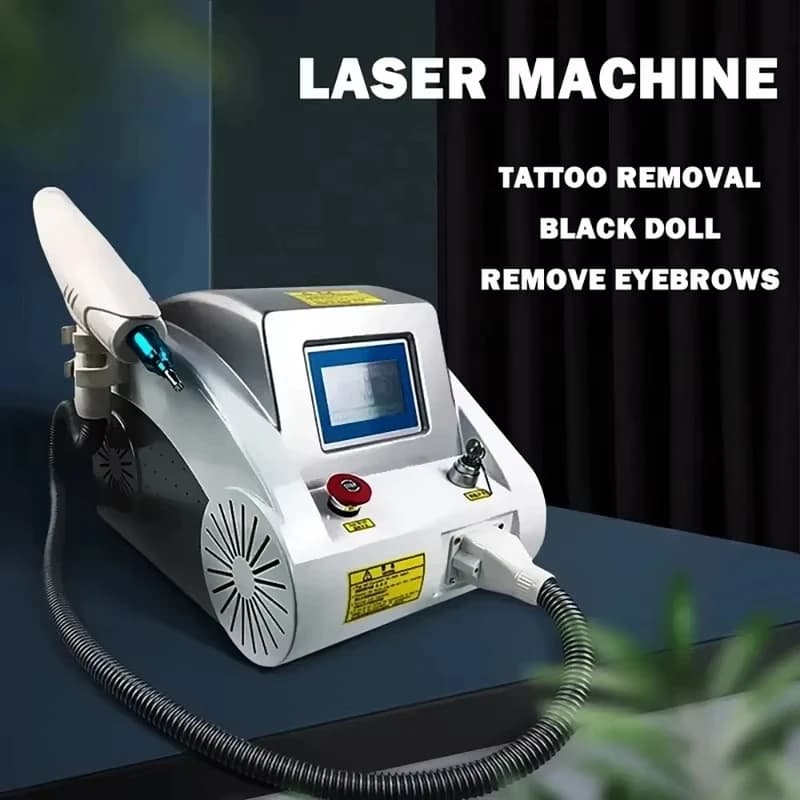 New Picosecond Portable Q Switched Nd Yag 1064nm 532 Laser Eyebrow Tattoo Removal Machine for Peeling Carbon and Pigmentation