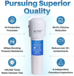 ALTHY Under Sink Drinking Water Filter Purifier -NSF/ANSI Certified Direct Connect Under Counter Drink Water Filtration System