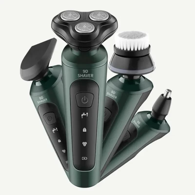 Electric Shavers for Men Waterproof Electric Trimmer Razor Wet &amp Dry Use Rechargeable Battery Rotary Shavers Machine Shaving