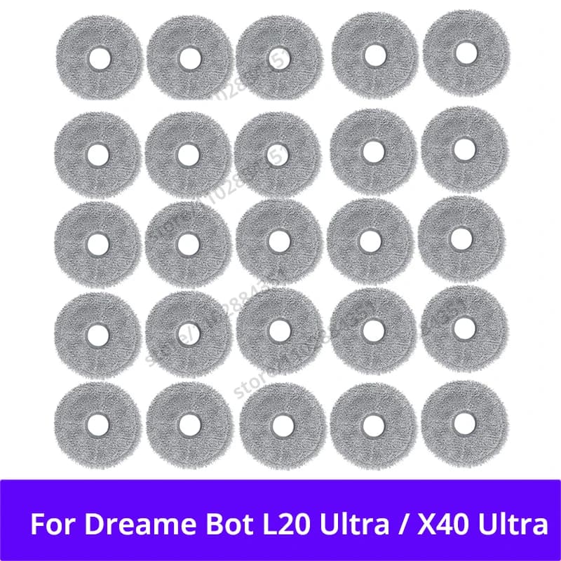 Mop Cloth For Dreame L20 Ultra / L30 Ultra / X20 Pro L10s Pro Ultra X40 Ultra / X40 Pro / S30 Pro Vacuum Cleaner Accessories