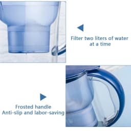 2.5L Water Purifier Kettle Capacity Water Filter Four-layer Filter Water Pitcher Purifier Office Household Universal Type