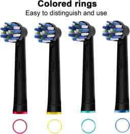 Cross Generic Electric Toothbrush Heads for Oralb Braun Crossact Toothbrushes Compatible with Most Oral-B Bases- Quality Action