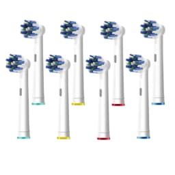Cross Generic Electric Toothbrush Heads for Oralb Braun Crossact Toothbrushes Compatible with Most Oral-B Bases- Quality Action