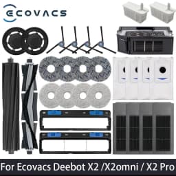 Ecovacs Deebot X2 Omni/ X2 Pro Robot Vacuum Cleaner accessories Dust bag Hepa Filter Main Brush Mop holder Dustbin Parts
