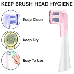 Toothbrush Dustproof Covers Caps Compatible with Braun Oral B Replacement Heads & iO Series Electric Toothbrush Head Protector