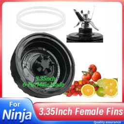 6-Fin Male Blender Blade Replacement Parts for Nutri Ninja Blender BL660 BL770 BL780 BL740 etc.(Small 3.35inch blade)