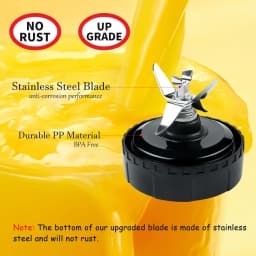 6-Fin Male Blender Blade Replacement Parts for Nutri Ninja Blender BL660 BL770 BL780 BL740 etc.(Small 3.35inch blade)