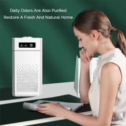 Portable Air Purifier Negative Ion Desktop Air Cleaner With HEPA Filter For Home Bedroom Office Car Toilet Smoke Odor Remover