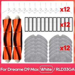Fit For ( Dreame D10S, D10S Pro, F9 Pro, F10, D9 Max Gen 2, D9 Max White / RLD33GA ) Brush Filter Mop Accessories Part Spare