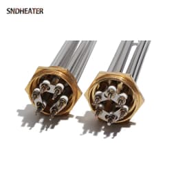 SNDHEATER DN32 DN40 Water Boiling Duct Instant Heating Element 1.5Inch Thread 110v 220v 380v Tubuar Cooper Flang Water Heater