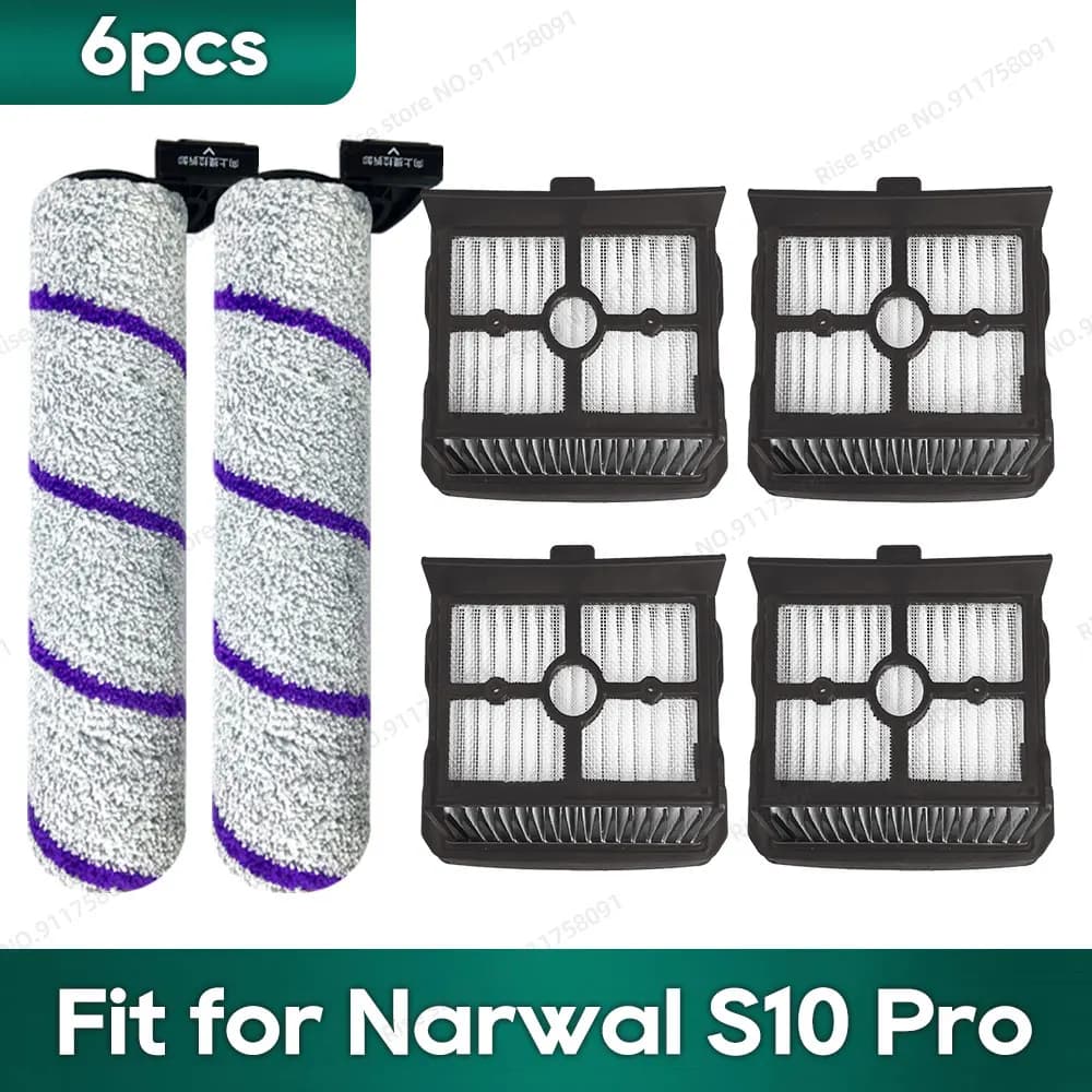 Compatible for Narwal S10 Pro (YJSC001) Vacuum Mop Accessories Roller Brush Hepa Filter Replacement Parts