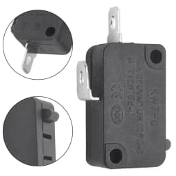 1Pcs KW7-0 16A Small Switch Air Fryer Microwave Oven Switch Metal Microwave Oven Parts 220v 16A Household Appliances