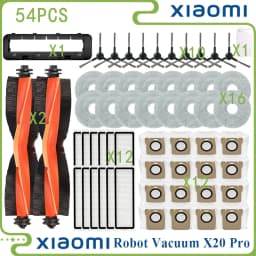For Xiaomi Robot Vacuum X20 Pro Vacuum Parts Accessories Main Roller Side Brush Hepa Filter Mop Cloth Dust Bag