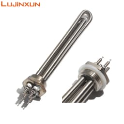 LUJINXUN 12V Heating Element Immersion Water Heater 1inch BSP DN25/32mm 100W 200W 300W 400W 600W Solar Tubular Heater Tube 1pc