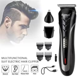 Kemei KM-1419 Rechargeable Electric Hair Clipper Men'S Household Shaver Hair Trimmer and Nose Trimmer 3 in 1 Hair Clippers Men