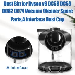 For Dyson V6 DC58 DC59 DC62 DC74 Vacuum Cleaner Dust Bin,Dust Container Replacement Parts