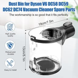 For Dyson V6 DC58 DC59 DC62 DC74 Vacuum Cleaner Dust Bin,Dust Container Replacement Parts