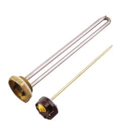DERNORD 48v 96v with Thermostat Tubular DC Heating Element SUS304 250W/450W/1000W/1500W DN32 Heater Immersion for Water
