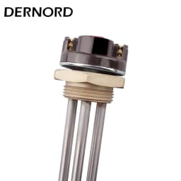 DERNORD 48v 96v with Thermostat Tubular DC Heating Element SUS304 250W/450W/1000W/1500W DN32 Heater Immersion for Water