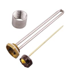 DERNORD 48v 96v with Thermostat Tubular DC Heating Element SUS304 250W/450W/1000W/1500W DN32 Heater Immersion for Water