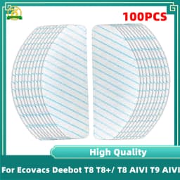 Compatible for Ecovacs Deebot Ozmo T8 T8+/ T8 AIVI T9 AIVI / N8 Pro/ N8 Pro+ Accessories Disposable Mop Pads Parts