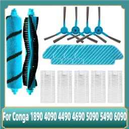 For Cecotec Conga 1890 4090 4490 4690 5090 5490 6090 Accessories Main Side Brush Hepa Filter Mop Parts
