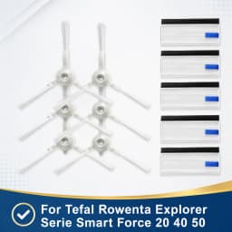 Replacement Side Brush Filter Parts for Tefal Rowenta Explorer/ X-plorer 20 40 50 Serie Smart Force Robotic Vacuum Cleaner