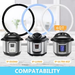 1 Piece of Food Grade Silicone Sealing Ring for Instant Pot - Alternative Rubber Sealing Ring for 3, 5, 6, and 8 Quart Pots