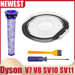Dustbin Lid Cap For Dyson V7 V8 Vacuum Cleaner Replacement Dust Bucket Cover Dust Box Lid with Sealing Ring
