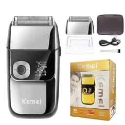 Kemei KM-1949 Gold or Silver All Metal Electric Hair Clipper KM-2028 Rechargeable Men's Shaver Professional Cordless Trimmer