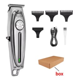 Kemei KM-1949 Gold or Silver All Metal Electric Hair Clipper KM-2028 Rechargeable Men's Shaver Professional Cordless Trimmer