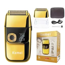 Kemei KM-1949 Gold or Silver All Metal Electric Hair Clipper KM-2028 Rechargeable Men's Shaver Professional Cordless Trimmer