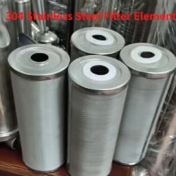 304 Stainless Steel Filter Element Water Filter Stainless Steel Housing 5um Cartridge Can Be Cleaned Reused Corrosion Resistant